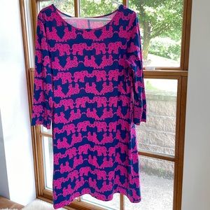 Lilly Pulitzer inverted Tusk in the Sun shift dress, Large